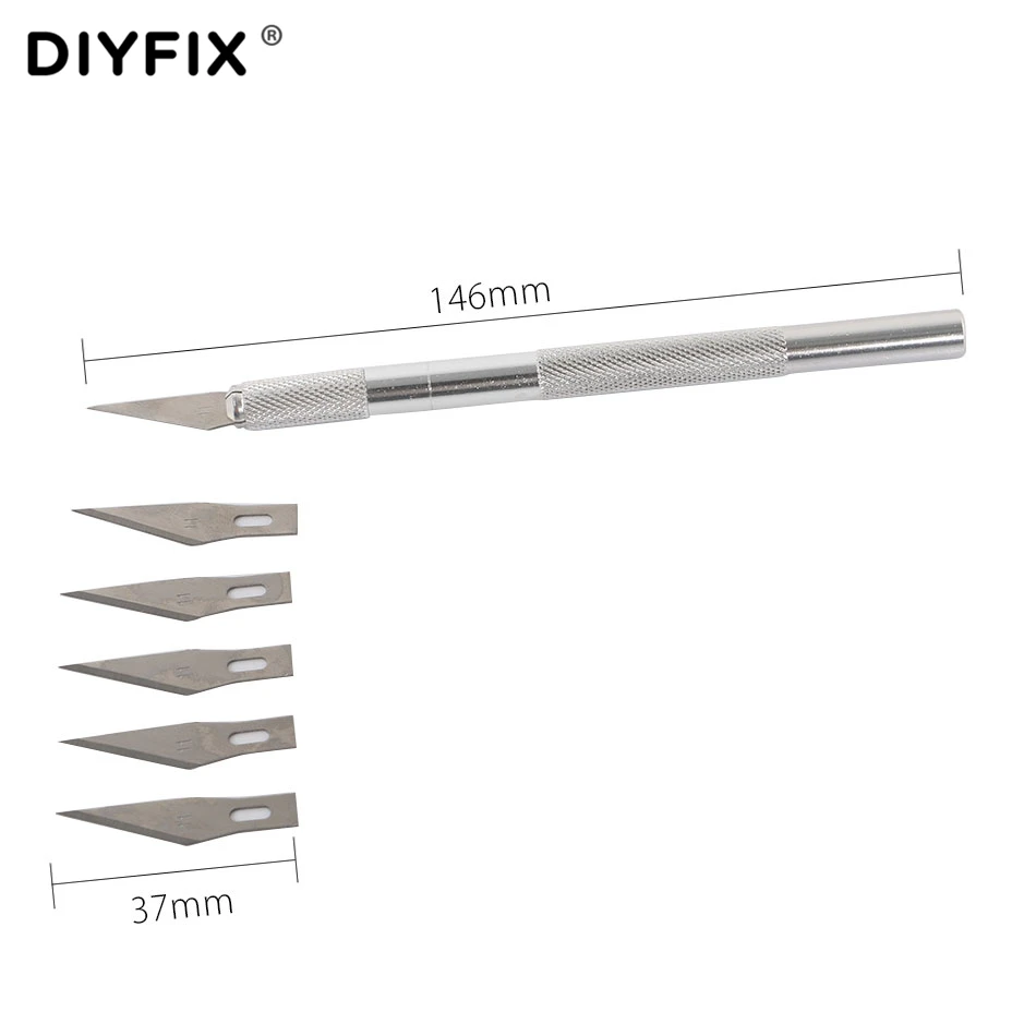 DIYFIX металлический нож для скальпеля нескользящий резак гравировальные