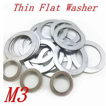 

M3X5/6/7X0.2/0.3/0.5 m3 Stainless steel Flat Washer Ultrathin gasket Thin shim