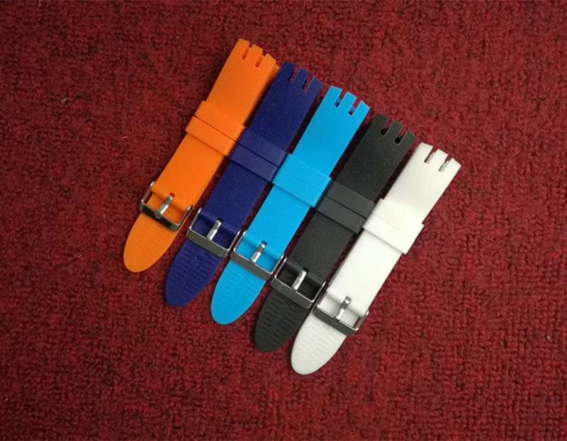 The new strap strap for Swatch silicone strap with YTS401 402 409 ...