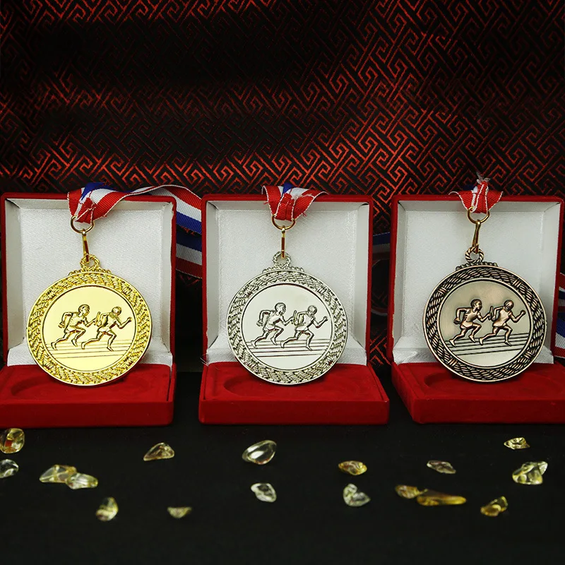 

Running medal factory price metal Spot sports medal custom low price in stock gold silver bronze basketball Medal
