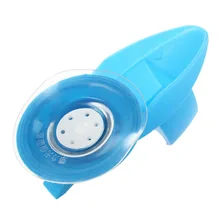 Home Bathroom Vacuum Holder Wall Suction Cup Wall Mount Adjustable Shower Head Holder blue