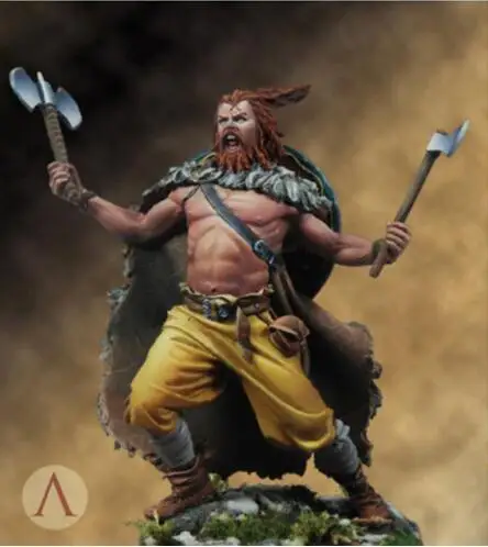 

1/24 Scale Resin Figure Axeman 75mm