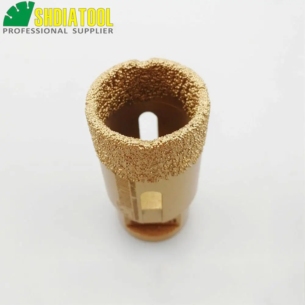 2pcs Diameter 32mm Vacuum brazed diamond drilling core bits with 15MM diamond-height M14 Thread Drill bits hole saw