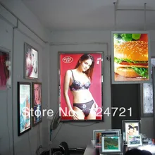 Реклама Алюминия фото Рамки, ультра-тонкий светодиодный lightbox