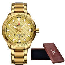 New NAVIFORCE Luxury Brand Watches Men Sport Full Steel Quartz Watch Man 3ATM Waterproof Clock Men’s Military Wrist watches