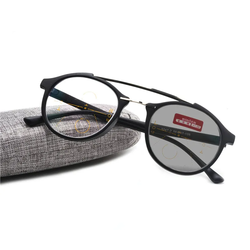 Прогрессивные многофокальные очки, солнцезащитные очки с переходом, фотохромные очки для чтения, мужские очки для чтения, диоптрий ближнего света FML