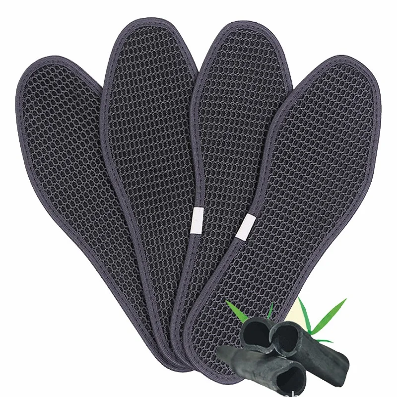 5Pairs Bamboo charcoal deodorant insole Breathable dry insole for Hiking Campling Outdoor