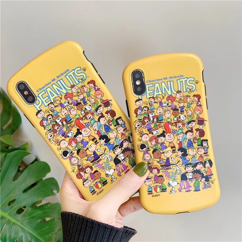 WTSZKL мультяшный Забавный чехол Snoopy для iphone XS Max X XR Мягкий силиконовый телефона 6 S 8 7
