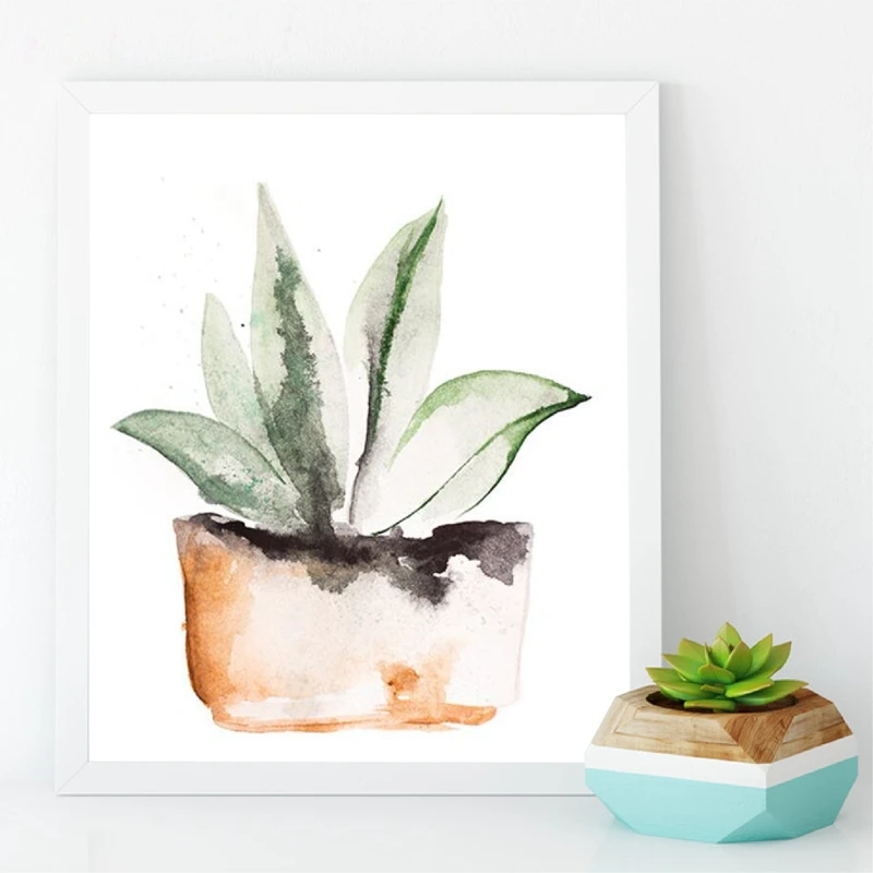 Cacti Cactus Picture Canvas Art Poster Home Decor