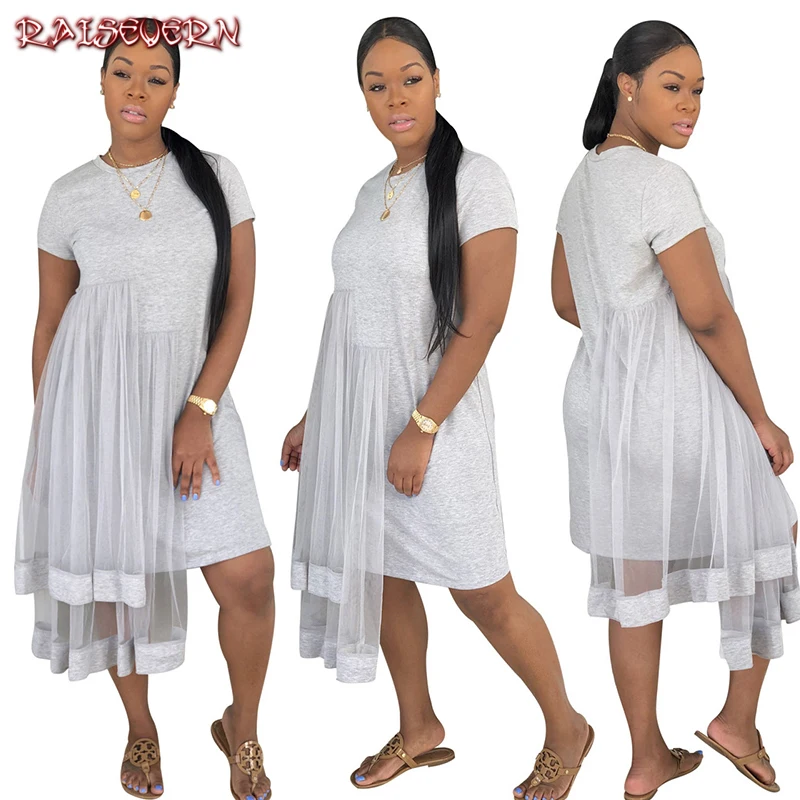 

RAISEVERN 2019 Fashion Women Elegant Sweet Hallow Out Lace Dress Sexy Party Slim Summer Dresses Vestidos White Plus Size