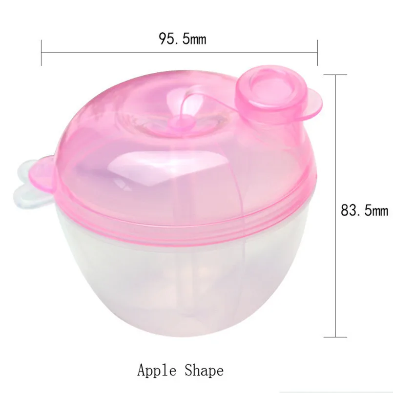Three-lattice Food box Portable Baby Infant Travel Milk Powder Dispenser Container Feeding Box mix container Food Storage