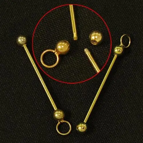 10PC DIY U Bead It Changeable Pendant Gold Plated Metal DIY Findings