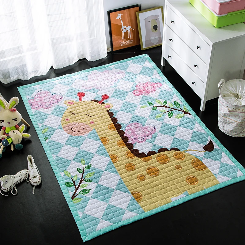 Infant Glanzende Babyspielmatte Umwelt Teppich Kann Gefaltet