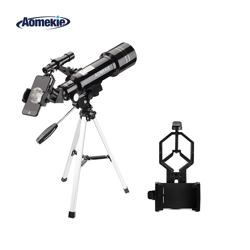AOMEKIE F40070M Astronomický dalekohled Moon Bird Sledování HD Dalekohled s kompaktním statívem a držitelem telefonu Dárkové předměty pro děti Začátečník