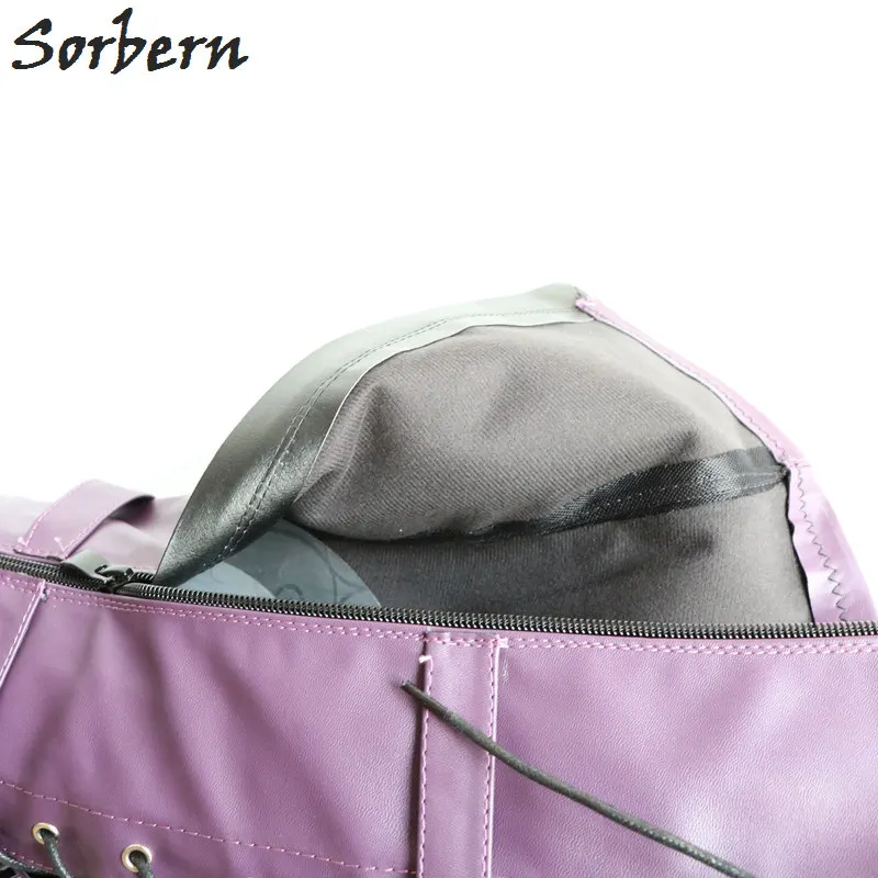 Sorbern Matt/Фиолетовые женские сапоги до бедра на массивном каблуке высокие молнии