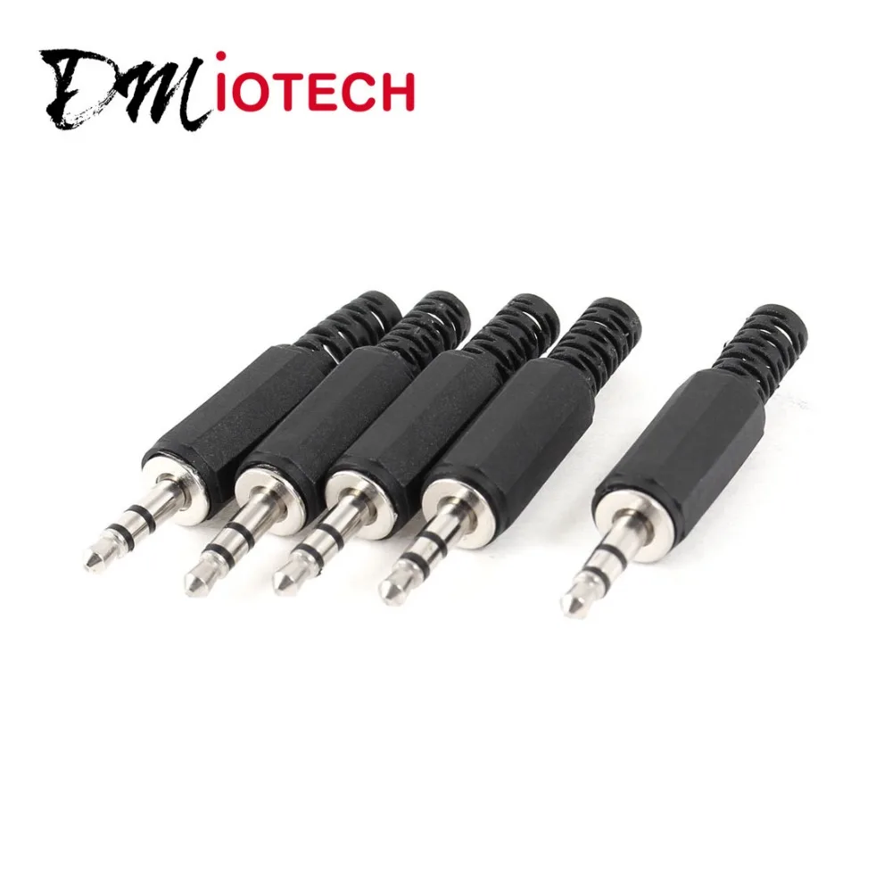 

5 Pcs/lot Black Plastic Housing 3.5mm Audio Jack Plug Headphone Connector Discount 70
