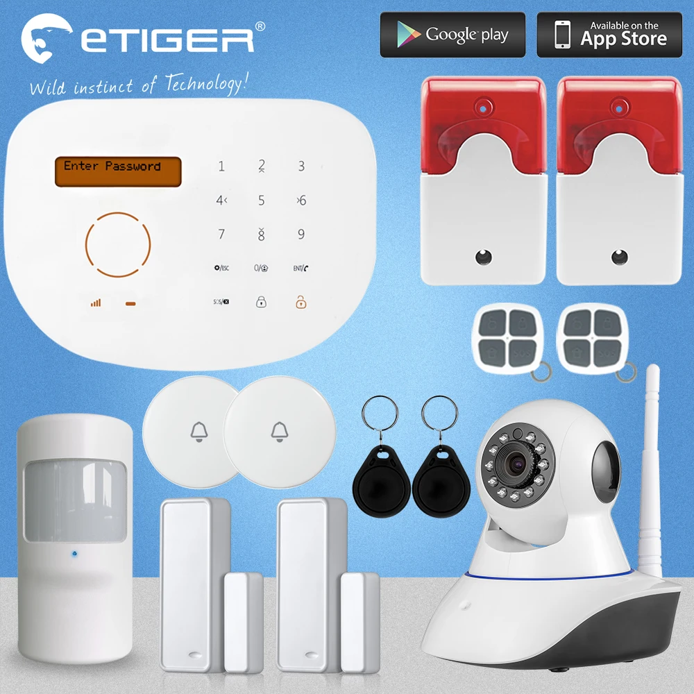 Chuangkesafe S2G GSM Security Alarm System IP font b Camera b font Autodial House Alarm For