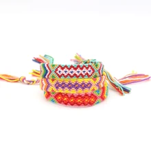 

Boho Nepal Ethnic Handmade Bracelet Popular String Cotton Wrap Woven Rope Friendship Bracelets For Women Men 1pc