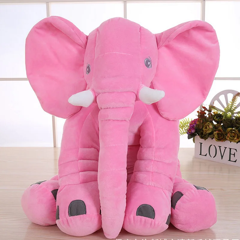 3 Size Baby Crib Elephant Plush Toy 6 Colors Option Stuffed Elephant Pillow Newborn Cushion Doll Bedding For Adults Kids Toys
