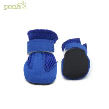 

4pcs Dog Cat Shoes Pet Clothes Dress Up Soft Dogs Christmas Present All Size Breathable Puppy Booties Pet Supplies Drop Shipping