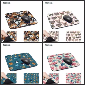 

Yuzuoan lovely Cat and Dog Animal Computer Mousepad Gaming Padmouse Gamer Desk Mat 22*18cm and 25*29cm Decorate Your Desk