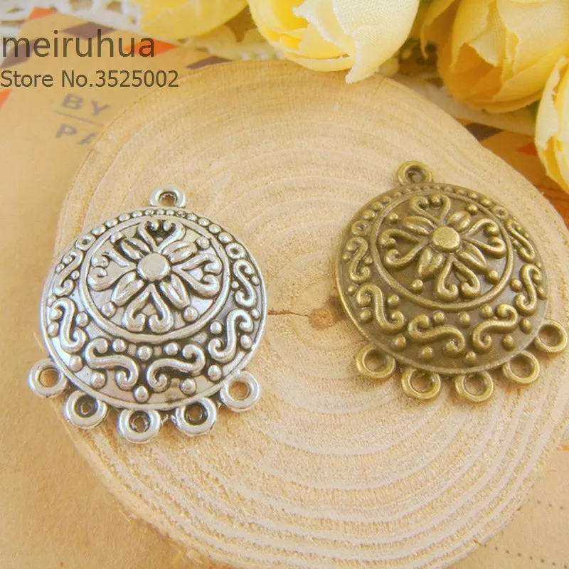 

10 pieces / lot 23*29mm Zinc Alloy Findings charm pendants connect for Earrings