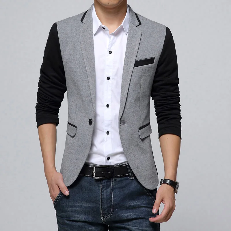 Liseaven Brand Clothing Blazer Men Fashion Coat Slim Male Clothing Casual Solid Color Mens Blazers Plus Size