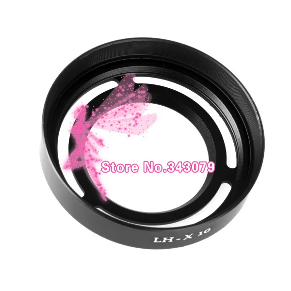 

Free Shipping LH-X10 Metal Lens Hood with 52mm Filter Adapter Ring for Fujifilm X10 X20 LH-X10