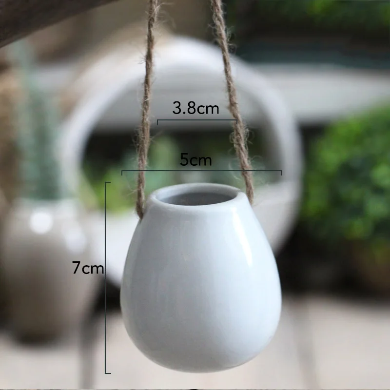 Ceramic hanging vase-size