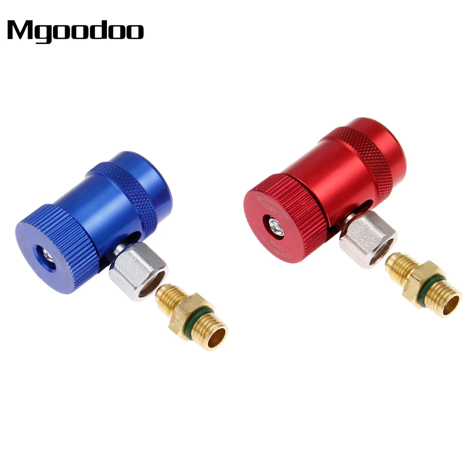 Mgoodoo R1234yf высокая низкая сторона Руководство быстрый соединитель Адаптер A/C кондиционер M12mm-Male X 1/4 ''SAE мужские адаптеры