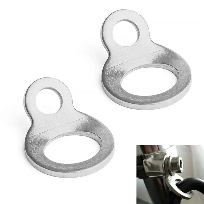 4x Stainless Steel Tie Down Strap Rings for Motorbike Dirt Bike UTV Universal for Attaching tie
