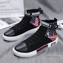 Spring Autumn/ Men Casual Shoes High Top Canvas Shoes For Men Black White Fashion Men Shoes Brand Youth Men Casual Sneakers Spring Autumn/ Men Casual Shoes High Top Canvas Shoes For Men Black White Fashion Men Shoes Brand Youth Men Casual Sneakers