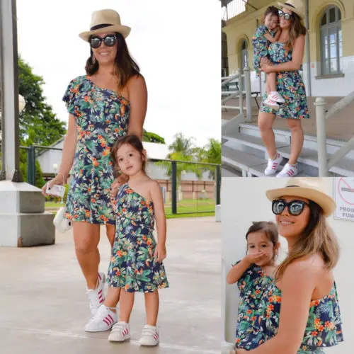 

Mother Matching Floral Flounce Dress Sundress