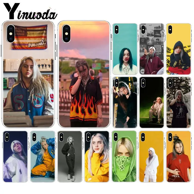 

Yinuoda Billie Eilish Custom Photo Soft Phone Case for iPhone 6S 6plus 7 7plus 8 8Plus X Xs MAX 5 5S XR