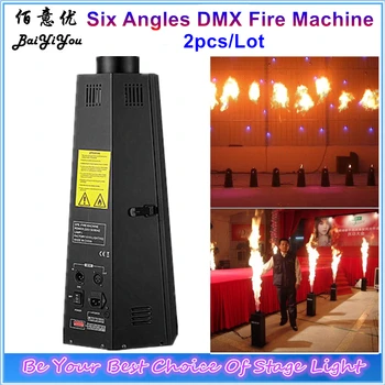 

6 Angle Fire Machine Six Corner Stage Flame Machine DMX Control Spray Stage Effect Flame Machine