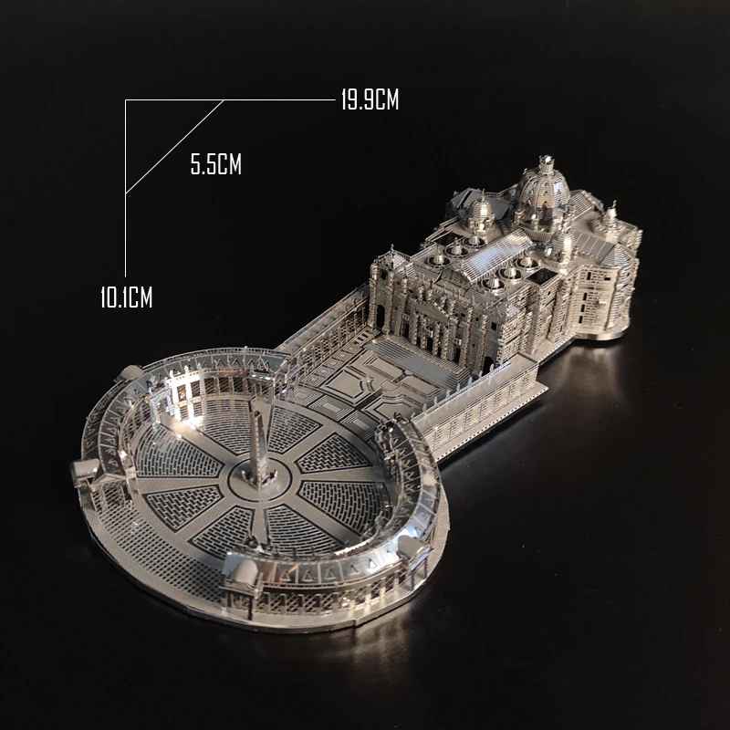 NANYUAN 3D головоломка B32202 1:1000, 3 листа, стпитерская база, металлическая Сборная модель знаменитых зданий в Италии, игрушки и подарки