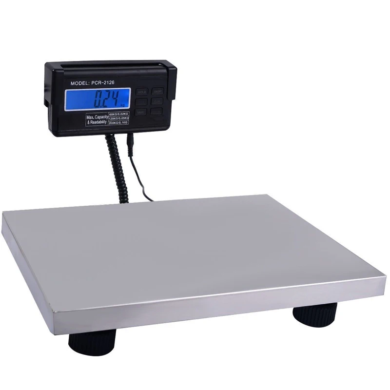 전자 저울, 디지털 플랫폼 저울, LCD AC 전원, 0.1-300kg, 660lb