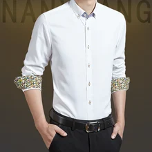 Мужская осенняя одежда рубашки мужские новые модные повседневные тонкие деловые офисные рубашки с длинным рукавом хлопковые однотонные рубашки Размер 5XL