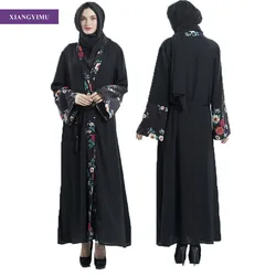 Eid muslim abaya Floral Printed arabic Kaftan islamic clothing abaya dubai islamic clothing Malaysia Casual Kaftan Maxi Eid muslim abaya Floral Printed arabic Kaftan islamic clothing abaya dubai islamic clothing Malaysia Casual Kaftan Maxi