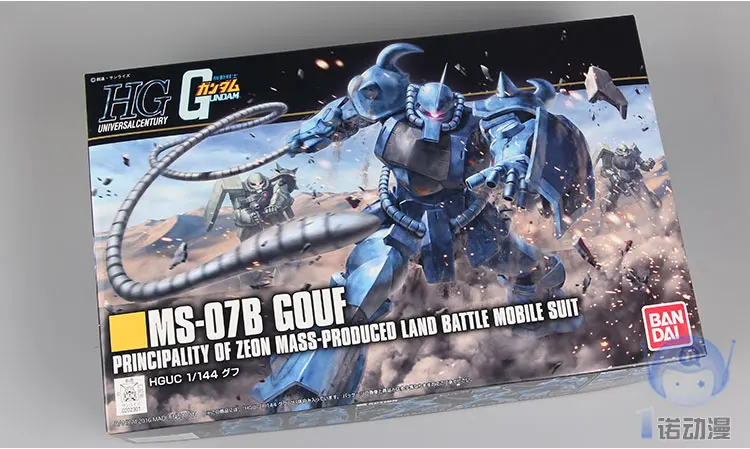 Оригинальный модель Gundam MS-07B GOUF мобильный костюм происхождения GTO детские игрушки с держателем