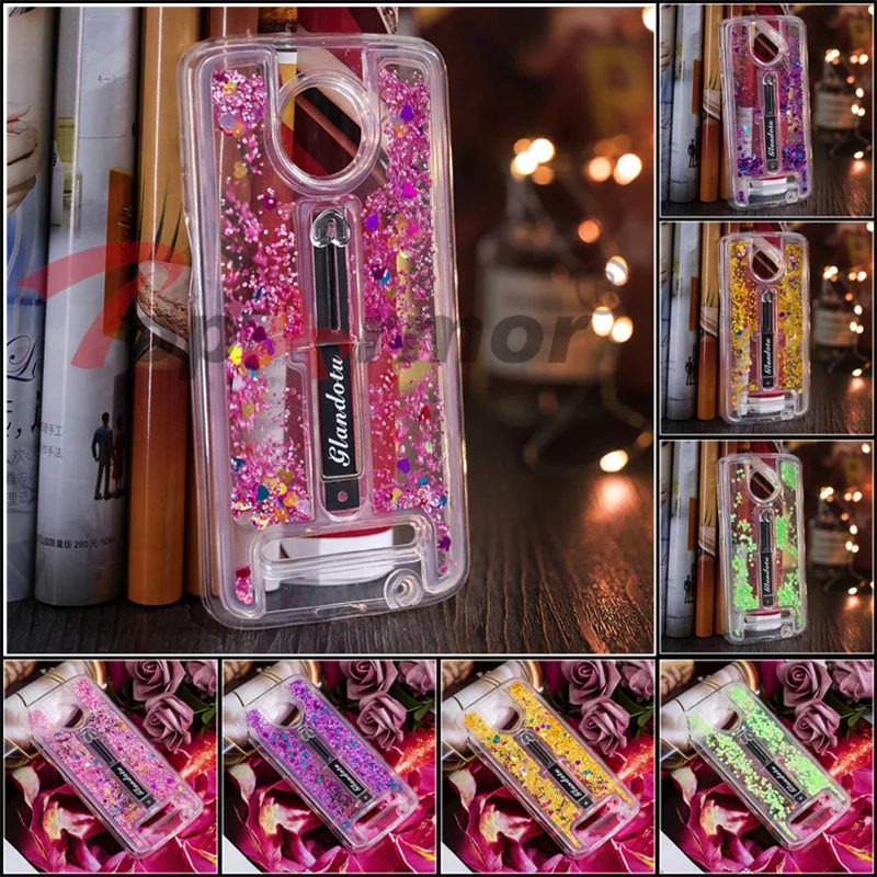 Luxury Liquid Glitter Quicksand Dynamic Case For Motorola Moto E5 G6 Plus Z3 Play E4 TPU Phone Cases Coque | Мобильные телефоны и