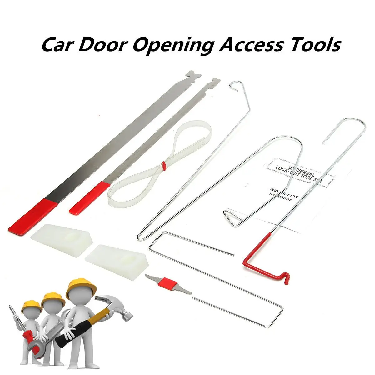 

Universal 10PC Car Door Key Lost Lock Out Emergency Open Unlock Tools Heavy Emergency Lockout Auto Entry Car Lock-Out Tool
