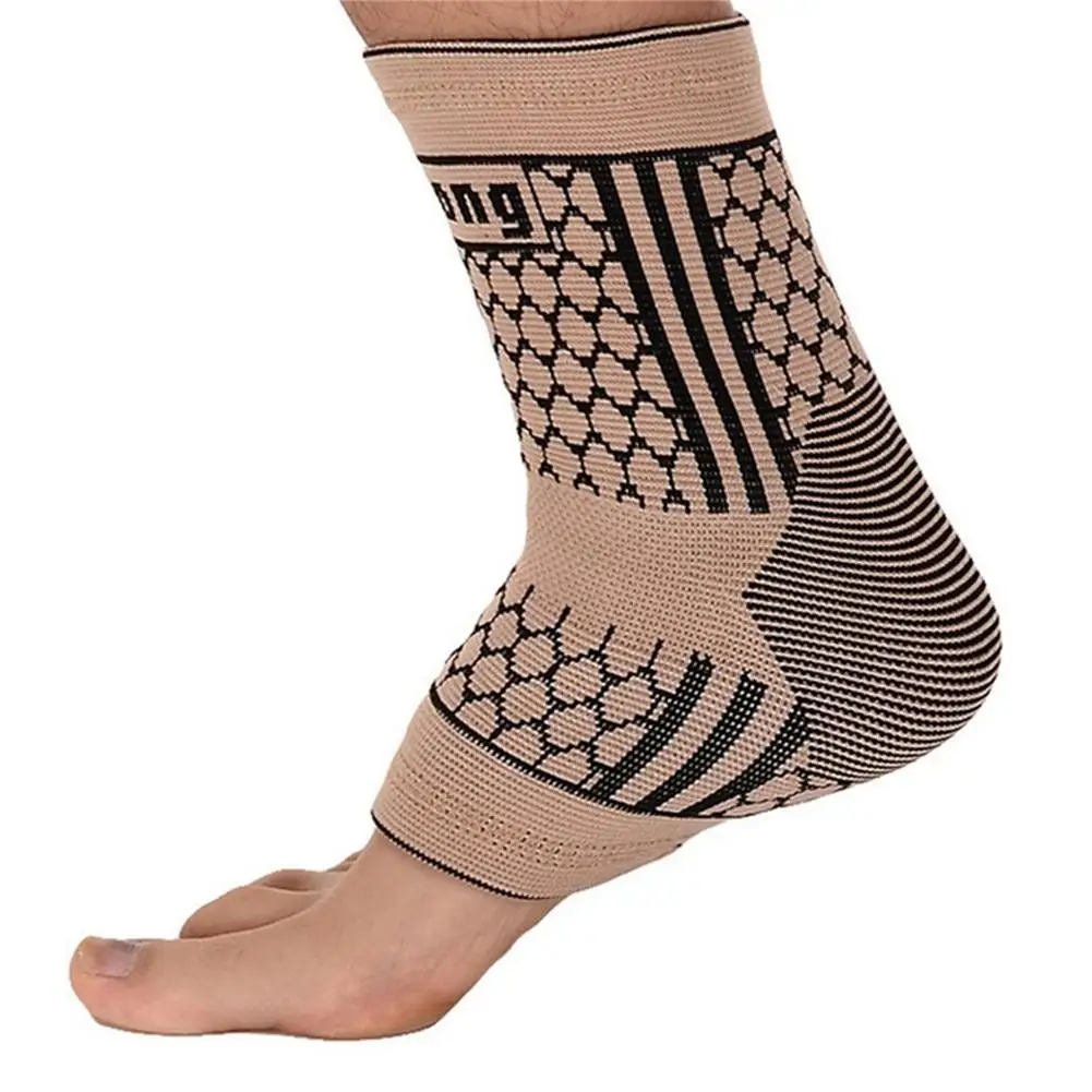 Sports Jacquard Knitted Nylon Ankle Pad Comfortable Breathable And