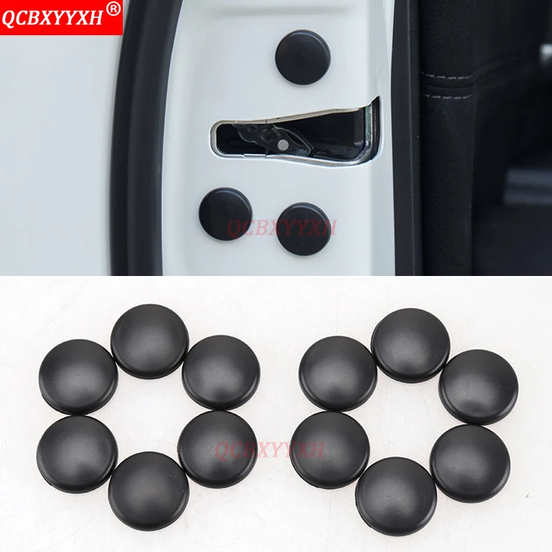 Universal Car Door Lock Screw Protection Stickers Covers Waterproof