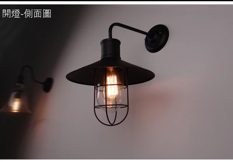 

Loft Industrial Wall Sconce Wrought Iron Vintage Wall Lights Sconces Bar Coffee Shop Edison Decoration Wall Lights