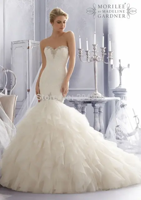 vestido de novia corte sirena pinina – vestidos de fiesta
