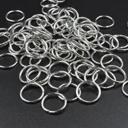 FLTMRH 50 шт. 12 мм x 0,9 мм Открыть Перейти металлические кольца Разделение кольцо для Diy ювелирных изделий Выводы сплав кольцо