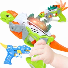 Детская пушка с динозаврами, игрушка для малышей, плачущая музыкальная Поющая игрушка для мальчиков, Детская игровая Мобильная игрушка для детей 0-12 месяцев, обучающая Голосовая игрушка для младенцев