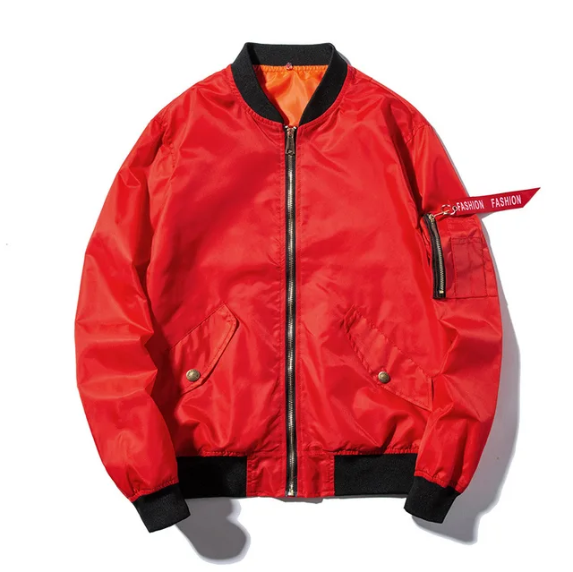 White Bomber Jacket Men Casual Long Sleeve Veste Homme Brand Fashion