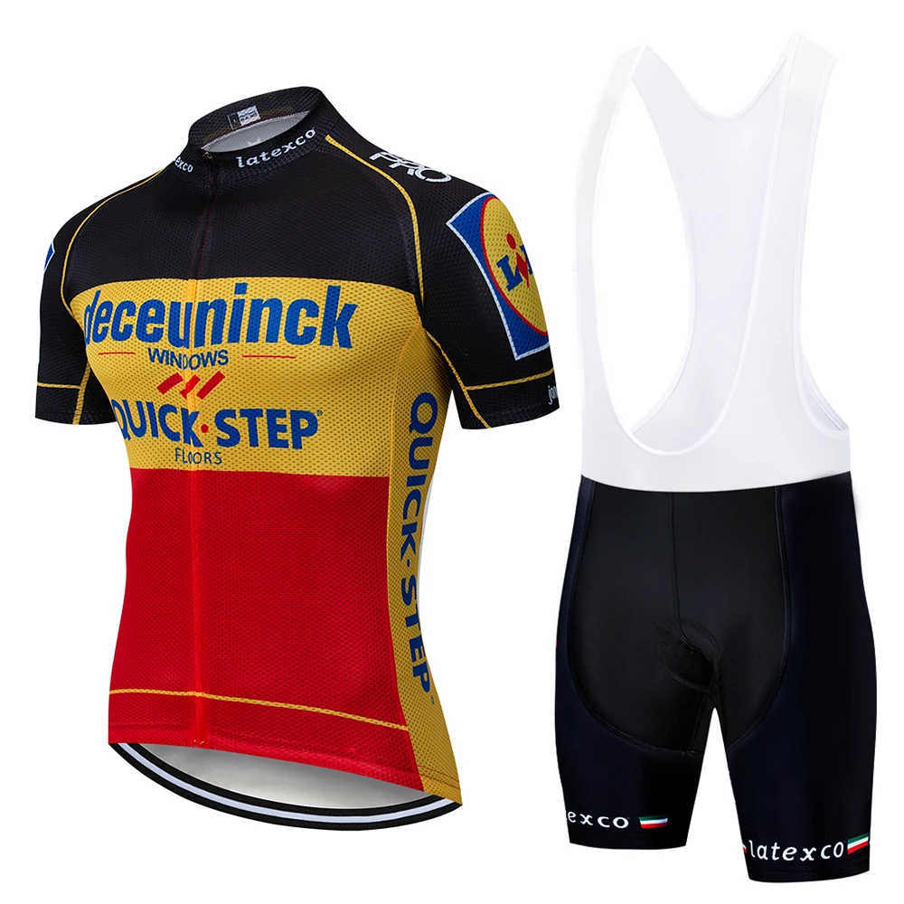 2019 verde Quickstep ciclismo ropa jersey bicicleta secado rápido bicicleta ropa hombres verano equipo ciclismo Jerseys 9D bicicleta pantalones cortos conjunto